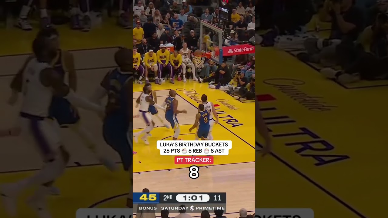 Luka showed out in with 26pts on his 27th birthday 🎉 🤩