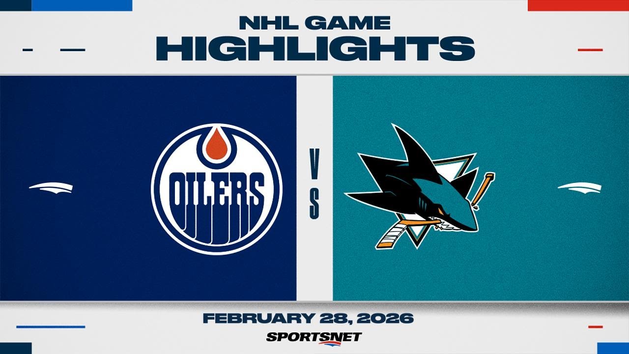 NHL Highlights | Oilers vs. Sharks - February 28, 2026