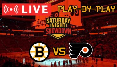 LIVE: Boston Bruins VS Philadelphia Flyers SATURDAY NIGHT SHOWDOWN Commentary/Scoreboard! #nhlbruins