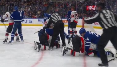 🔥Tempers Flare🔥 Ottawa @ Toronto 3rd Period