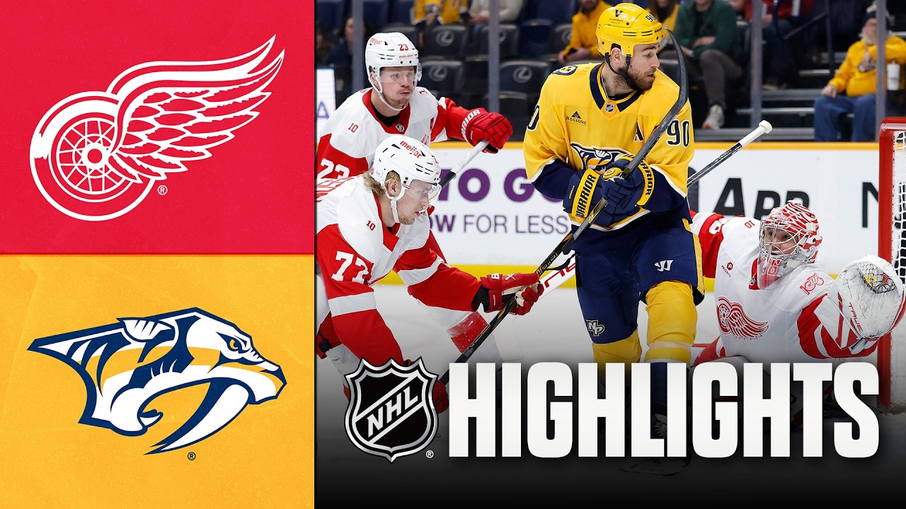 Red Wings vs. Predators | NHL Highlights | March 02, 2026