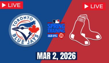 MLB LIVE! Toronto Blue Jays vs Boston Red Sox | Spring Training 2026 | Full Game 3/2/26