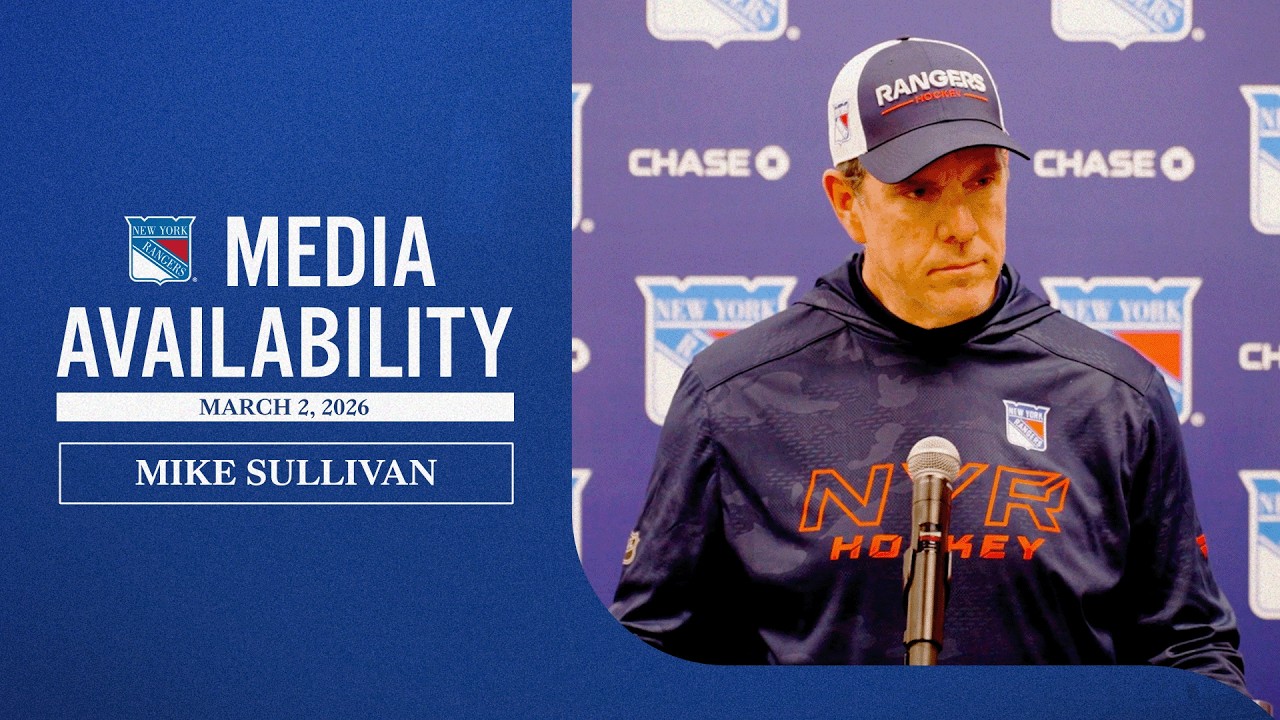 NYR vs CBJ: Mike Sullivan Pregame Media Availability | March 2, 2026