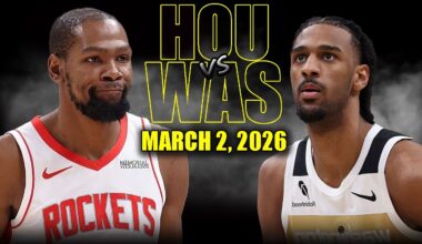 Houston Rockets vs Washington Wizards Full Game Highlights – March 2, 2026 | NBA Season
