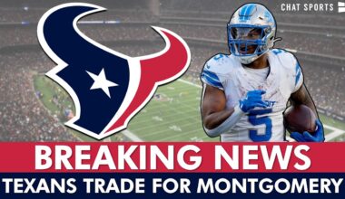 TEXANS BREAKING NEWS 🚨Texans Trading For Lions RB David Montgomery