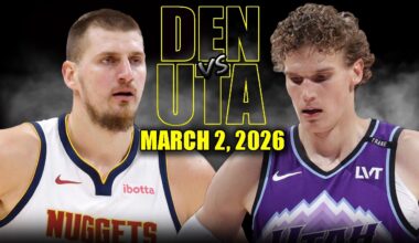 Denver Nuggets vs Utah Jazz Full Game Highlights – March 2, 2026 | NBA Season