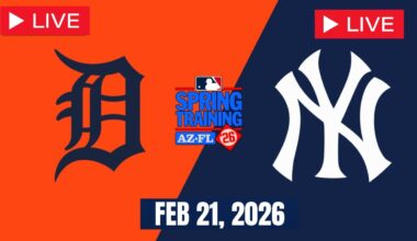 MLB LIVE! New York Yankees vs Detroit Tigers | Spring Training 2026 | Full Game 2/21/26