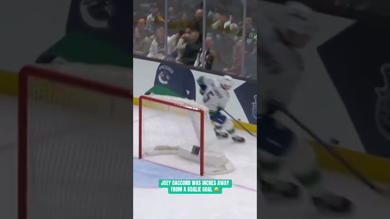 Joey Daccord Goes For The Goalie Goal 👀