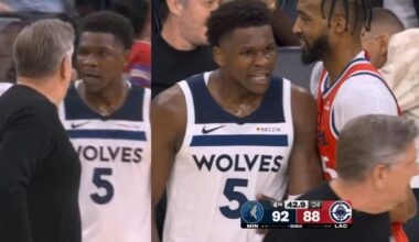 Anthony Edwards yells at his coach "That's what the f**k I do" after insane clutch 3 vs Clippers