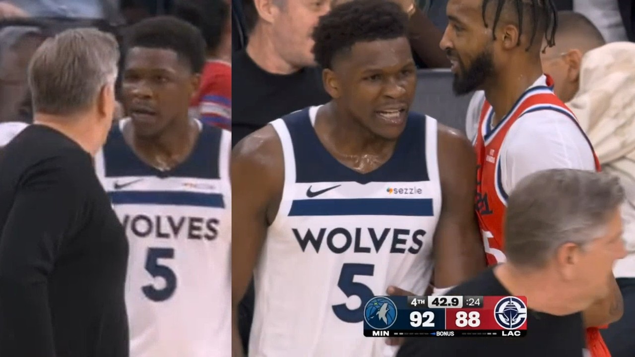 Anthony Edwards yells at his coach "That's what the f**k I do" after insane clutch 3 vs Clippers