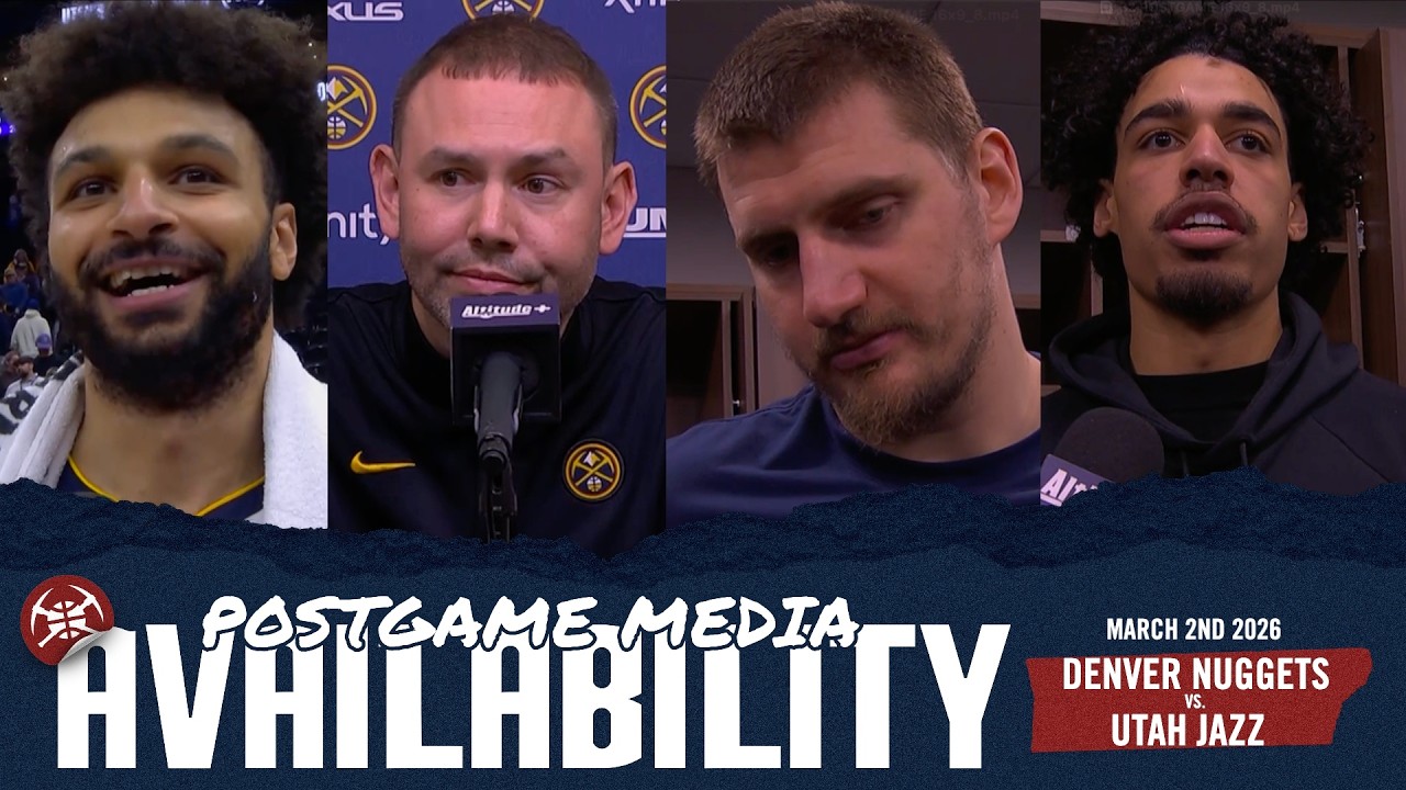 ALL Denver Nuggets Postgame Media vs. UTA 🎙️