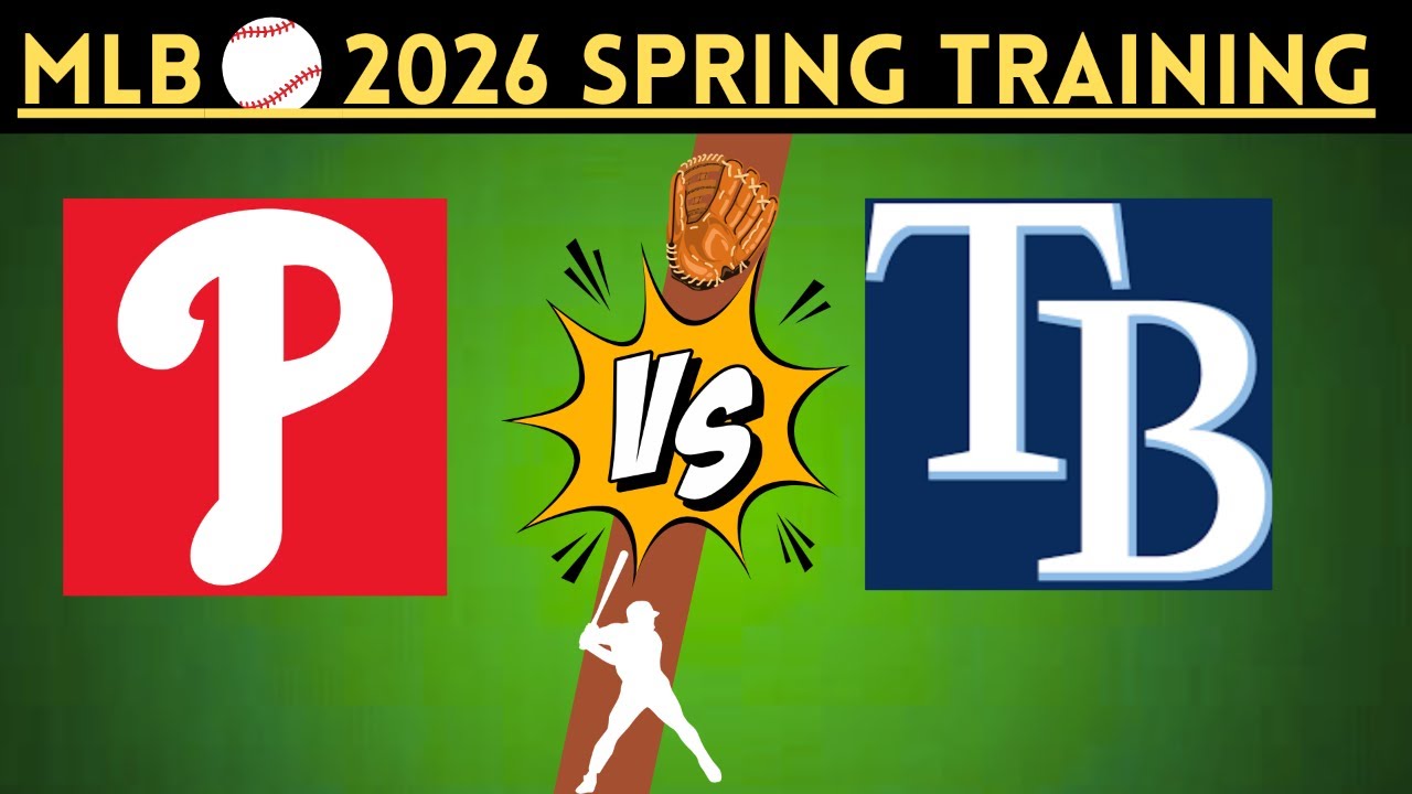 2026 MLB ST: Philadelphia Phillies @ Tampa Bay Rays LIVE | Radio-Style Play-by-Play