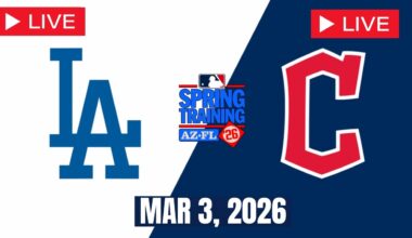 MLB LIVE! Cleveland Guardians vs Los Angeles Dodgers | Spring Training 2026 | Full Game 3/3/26