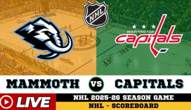 🔴LIVE : Utah Mammoth Vs Washington Capitals | NHL 2026 | NHL Live SCOREBOARD