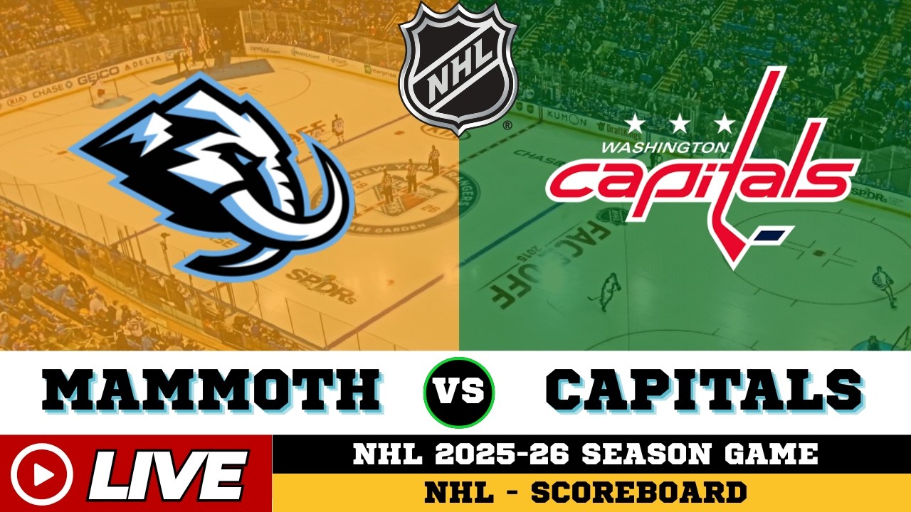 🔴LIVE : Utah Mammoth Vs Washington Capitals | NHL 2026 | NHL Live SCOREBOARD