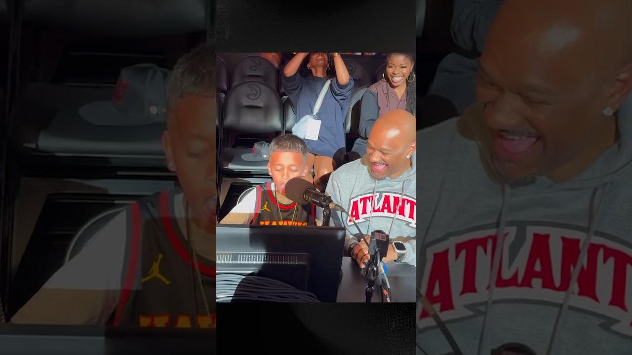 Shoutout to this young Hawks fan for crushing the starting lineup announcements! 👏🎙️ #hawks #nba