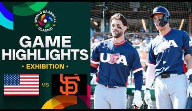 United States vs. Giants 2026 World Baseball Classic | Exhibition Game Highlights