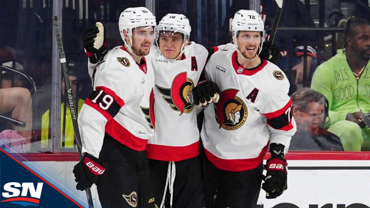 Drake Batherson Finishes Off Senators' Pretty Passing Play With Wicked Wrister