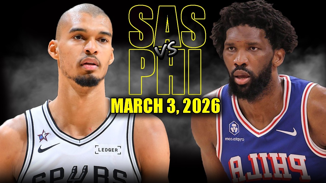 San Antonio Spurs vs Philadelphia 76ers Full Game Highlights – March 3, 2026 | NBA Season