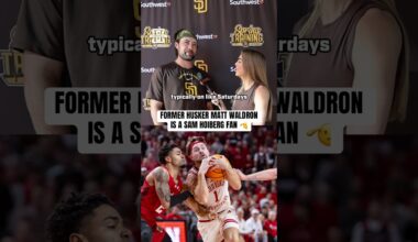 Former Nebraska pitcher and current San Diego Padre Matt Waldron is a big fan of Sam Hoiberg. 👀