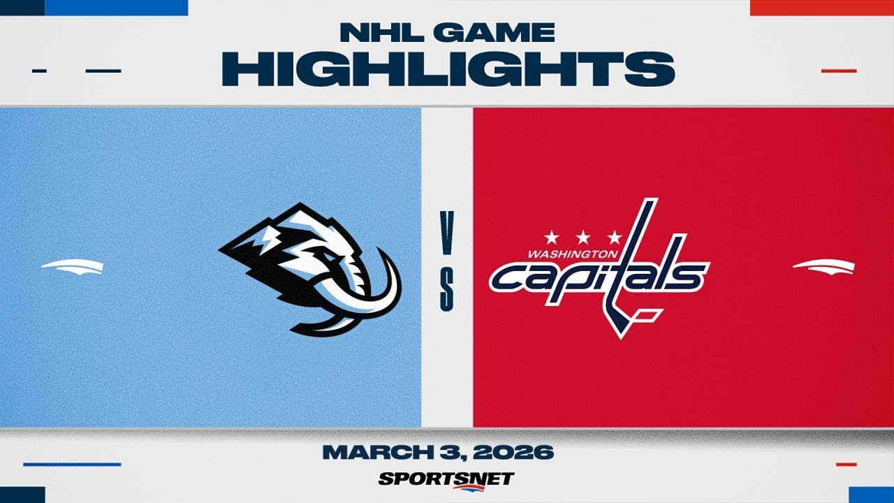 NHL Highlights | Mammoth vs. Capitals - March 3, 2026