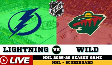 🔴LIVE : Tampa Bay Lightning Vs Minnesota Wild | NHL 2026 | NHL Live SCOREBOARD