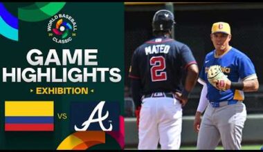 Colombia vs. Braves 2026 World Baseball Classic | Exhibition Game Highlights