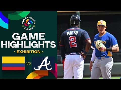 Colombia vs. Braves 2026 World Baseball Classic | Exhibition Game Highlights