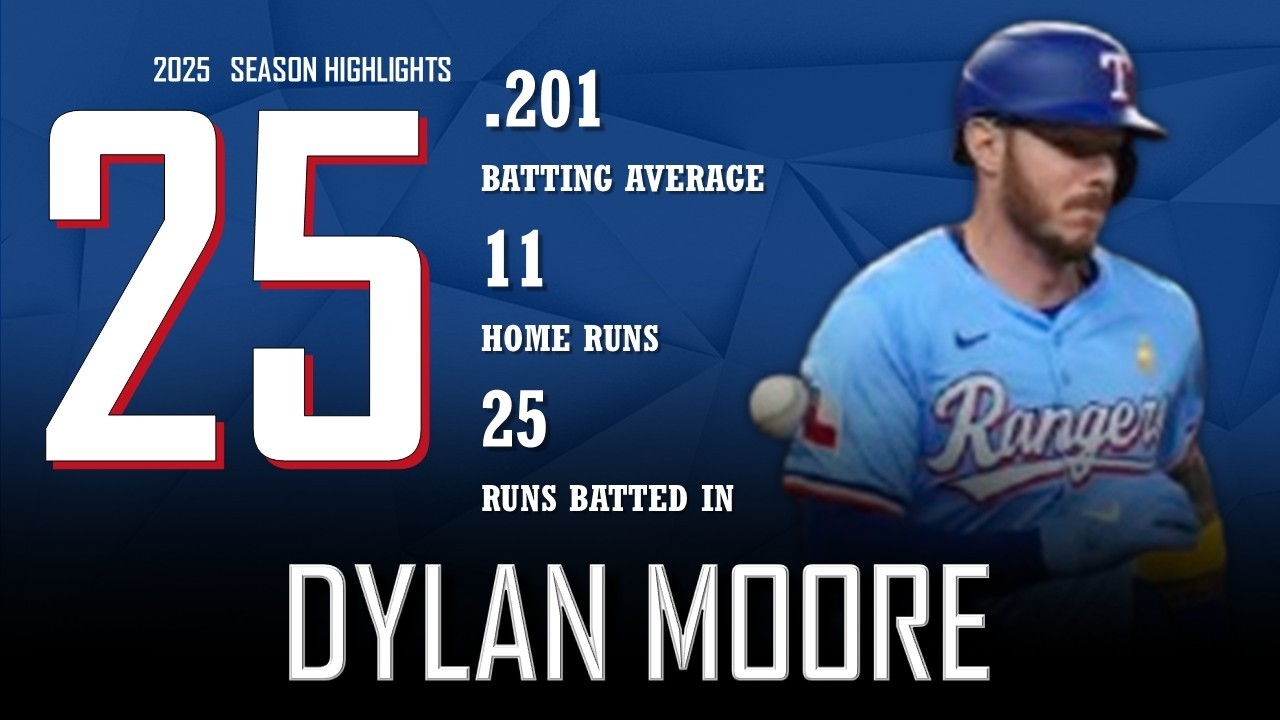 Dylan Moore || 2025 Texas Rangers/Seattle Mariners Highlights