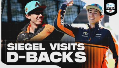 INDYCAR x MLB! Nolan Siegel Hits the Field with Arizona Diamondbacks