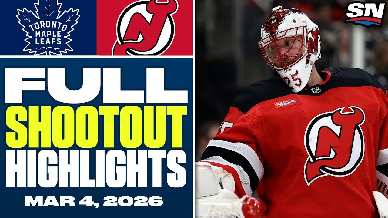 Toronto Maple Leafs at New Jersey Devils | FULL Shootout Highlights - March 4, 2026