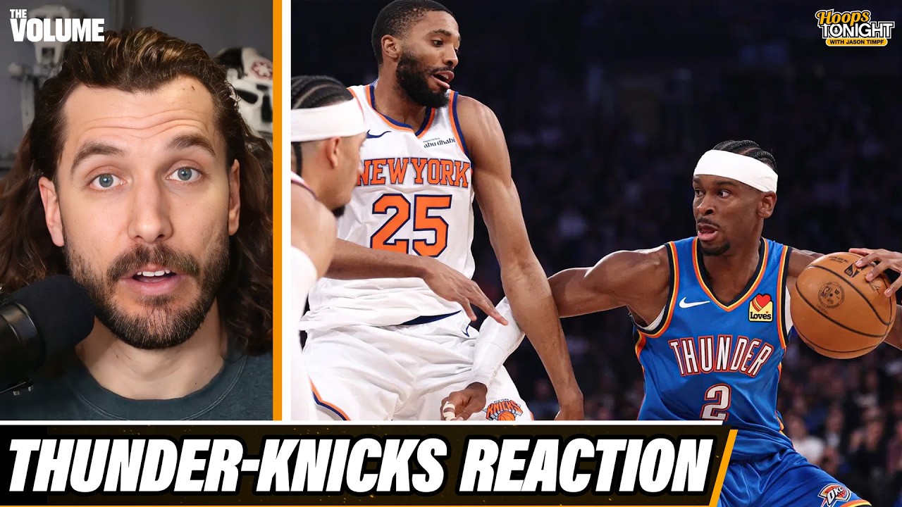 SGA's DEADLY step-back 3-pointer has become his FINISHING MOVE | Thunder-Knicks Reaction