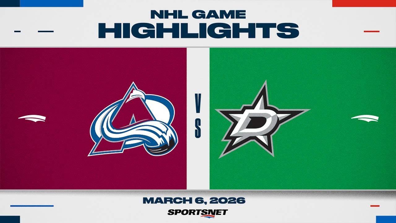 NHL Highlights | Avalanche vs. Stars - March 6, 2026