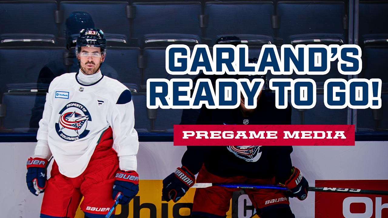 Connor Garland's ready to make his Blue Jackets Debut! 🤩