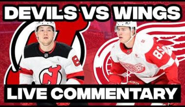 New Jersey Devils Vs Detroit Red Wings LIVE COMMENTARY! | 2025-26 NHL Season