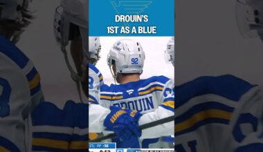 Drouin on the board with the Blues