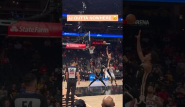 He FLEW in #jalenjohnson #hawks #nba #dunk