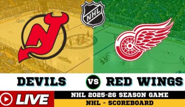 🔴LIVE : Detroit Red Wings Vs New Jersey Devils | NHL 2026 | NHL Live SCOREBOARD