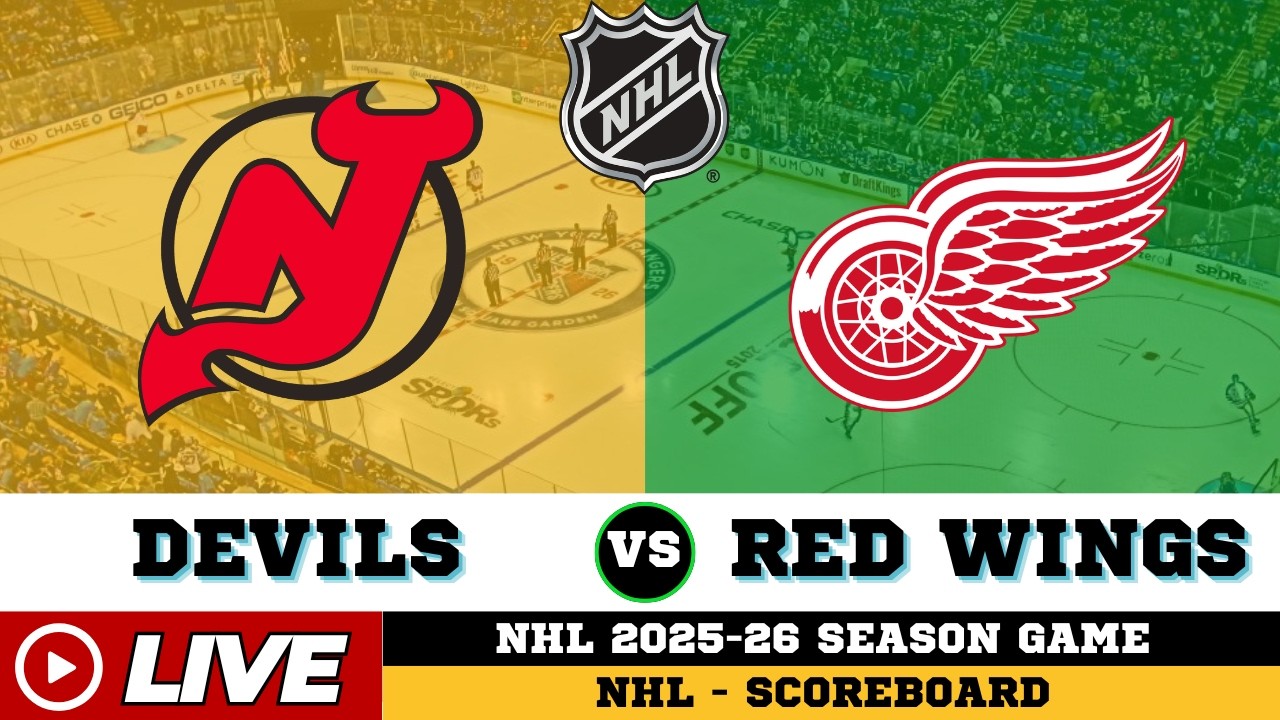 🔴LIVE : Detroit Red Wings Vs New Jersey Devils | NHL 2026 | NHL Live SCOREBOARD
