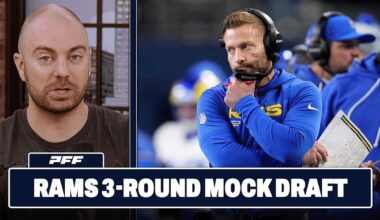 Los Angeles Rams 3-Round Mock Draft | PFF NFL Show