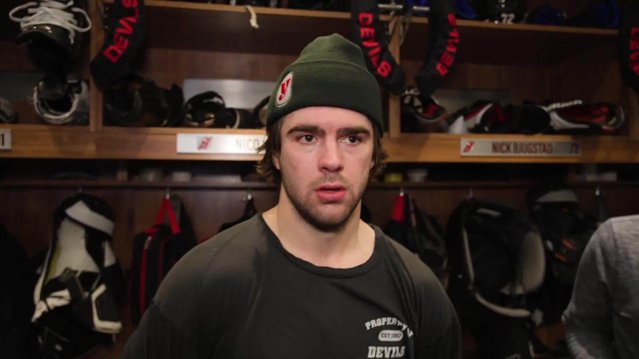 Hischier, Markstrom, Jack Hughes, Keefe talk after a 5-4 loss to Calgary