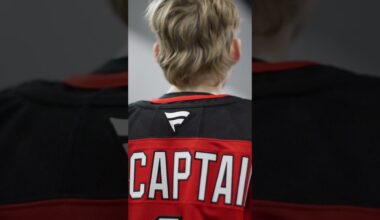 Like father, like son! Colton Greene wears the C at a recent Devils game. #shorts #njdevils #nhl