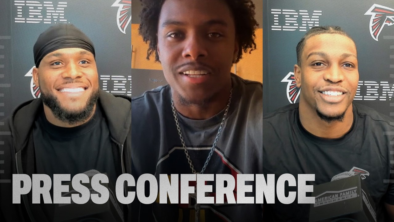 Jahan Dotson, Chris Williams & others on the excitement of joining the Falcons | Press Conference