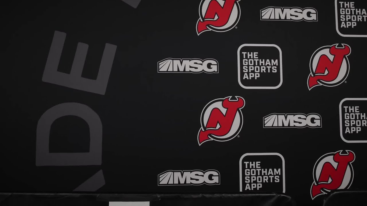 Keefe  talks to the media before facing the Kings