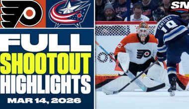 Columbus Blue Jackets at Philadelphia Flyers | FULL Shootout Highlights - March 14, 2026