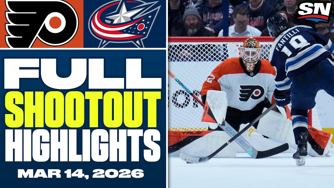 Columbus Blue Jackets at Philadelphia Flyers | FULL Shootout Highlights - March 14, 2026