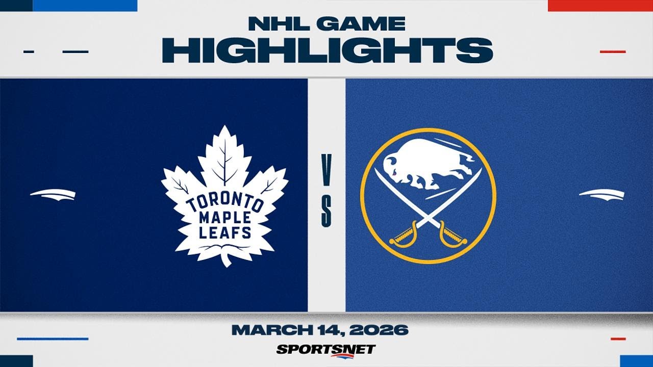 NHL Highlights | Maple Leafs vs. Sabres - March 14, 2026