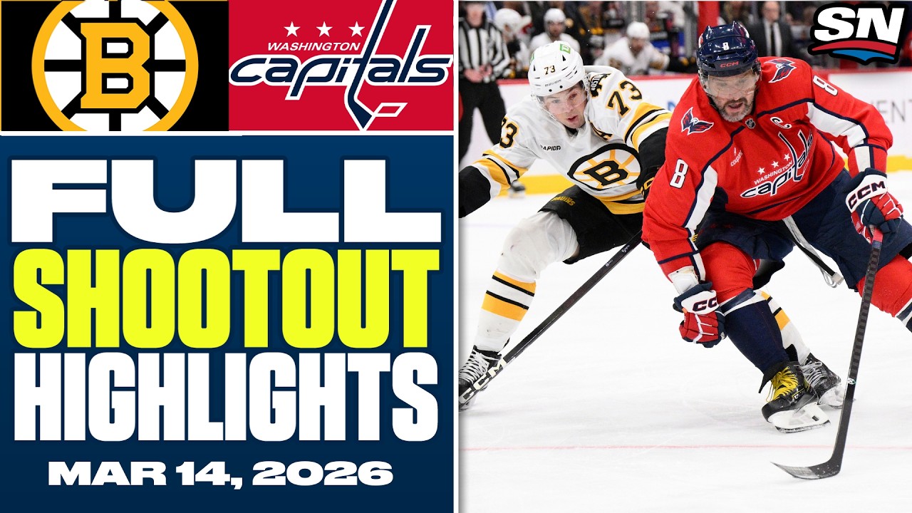 Boston Bruins at Washington Capitals | FULL Shootout Highlights - March 14, 2026