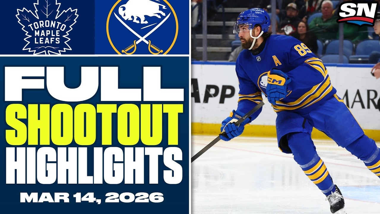 Toronto Maple Leafs at Buffalo Sabres | FULL Shootout Highlights - March 14, 2026