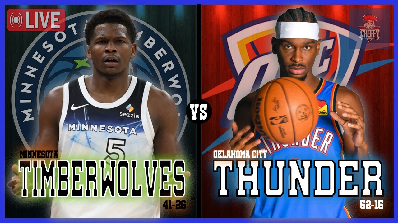 Minnesota Timberwolves VS Oklahoma City Thunder LIVE Commentary Scoreboard | AND Pre Game Coverage